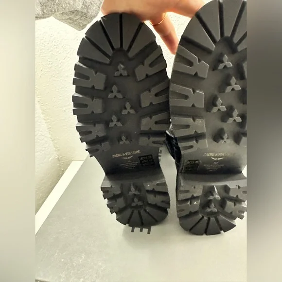 Zadig & Voltaire Women's Ride Block Heel High Ankle Boots size 39 (US 8) Black - Picture 11 of 14